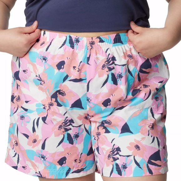 Columbia Sandy River Print Water-Repellent Active Shorts Multicolor Size XXL - Picture 1 of 9